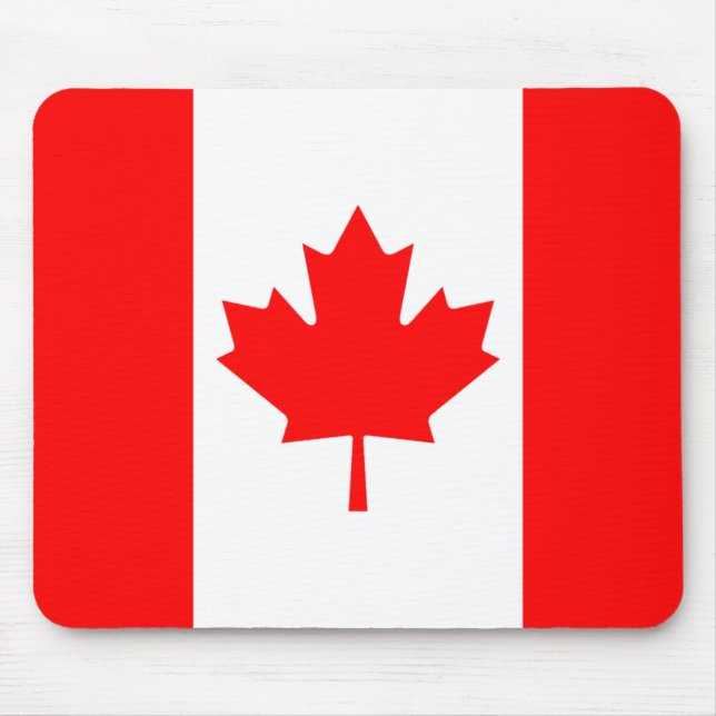 Kanada Flagga Mousepad Musmatta (Framsidan)