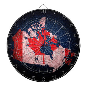 Kanada Flagga och Karta Piltavla