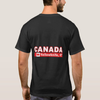 Kanada Flagga och Northwest Territories City of Ye T Shirt
