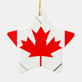 Kanada flagga Ornaments Julgransprydnad Keramik