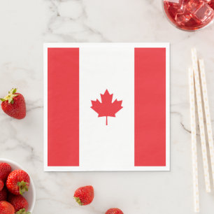 Kanada flagga pappersservett