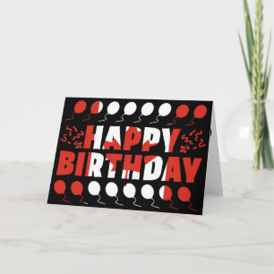 Kanada Flagga Patriotic Birthday Kort