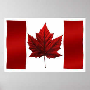Kanada Flagga Poster Canada Flagga Souvenir Art Pr
