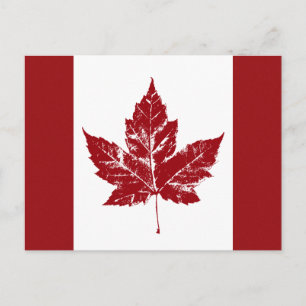 Kanada Flagga Postkort Kanadensiska Souvenir Postk Vykort