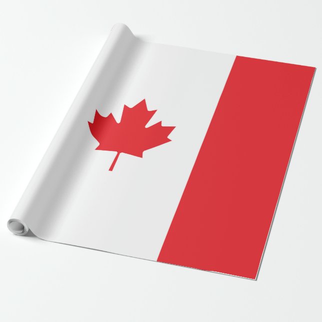 Kanada flagga presentpapper (Utrullad)