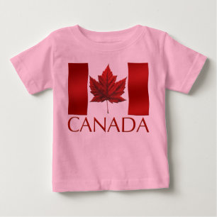 Kanada Flagga Småbarn T-shirt Canada Baby Tee Shir
