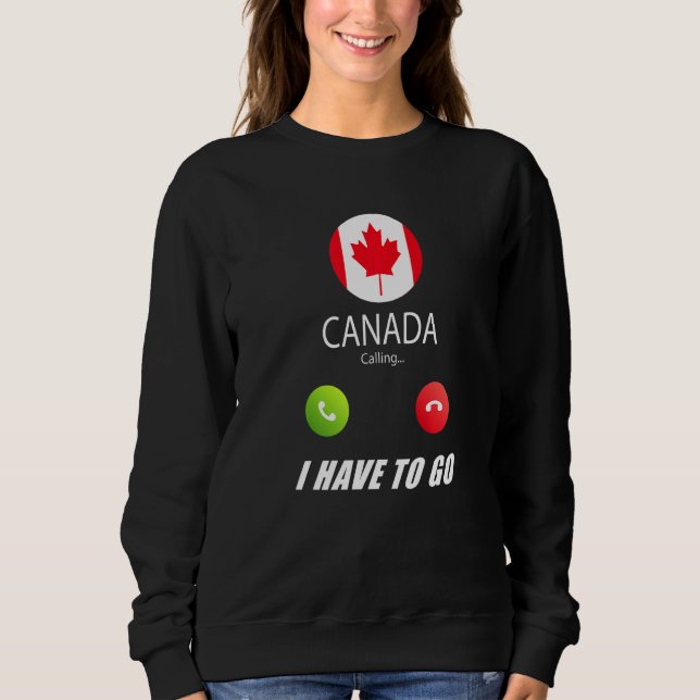Kanada Flagga Souvenir Kanada Ropar Ropar  T Shirt (Framsida)