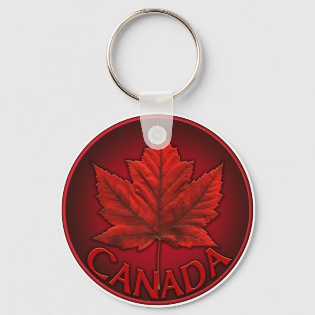 Kanada Flagga Souvenir Nyckelrings & Canada Gifts Nyckelring (Framsida)