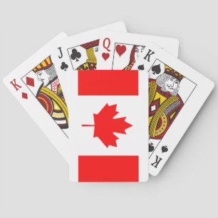 Kanada flagga spelkort