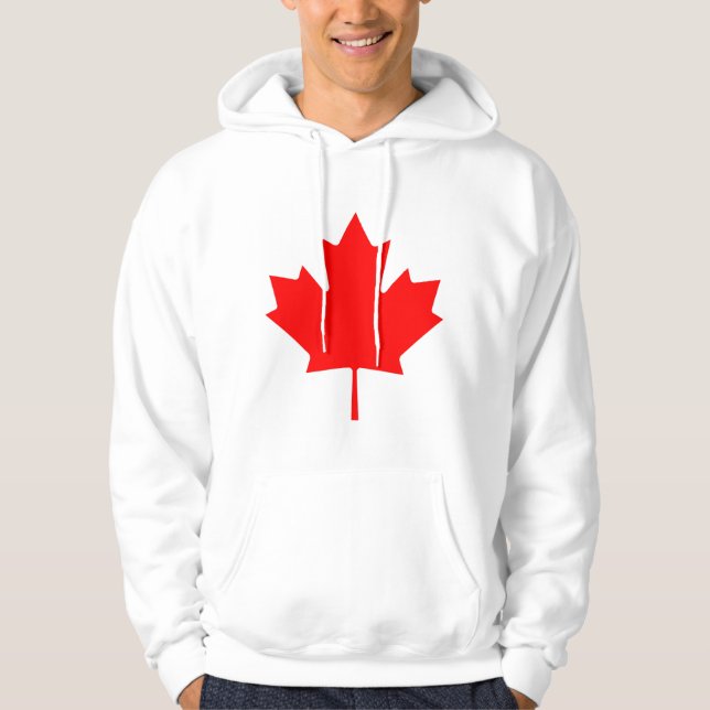Kanada flagga sweatshirt med luva (Framsida)