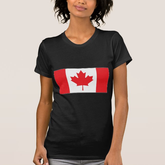 Kanada Flagga T Shirt (Framsida)