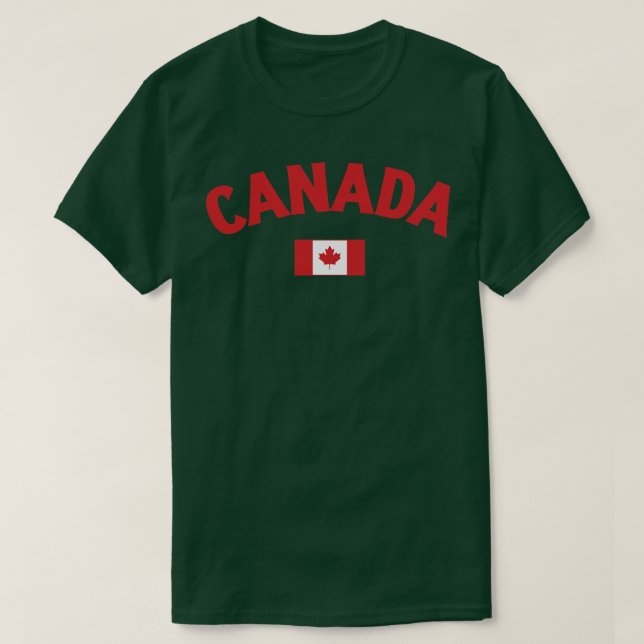 Kanada Flagga T Shirt (Design framsida)