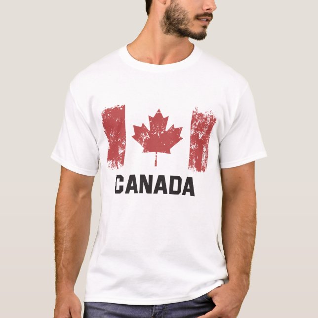 Kanada Flagga T-shirt (Framsida)