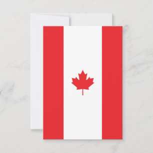 Kanada flagga tack kort