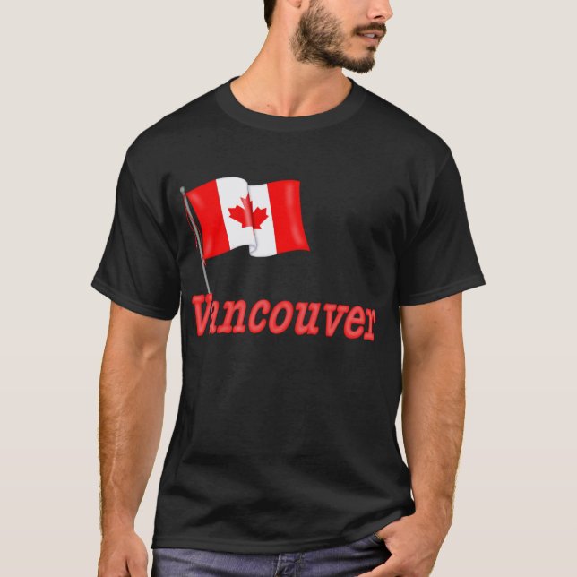 Kanada Flagga - Vancouver T-shirt (Framsida)