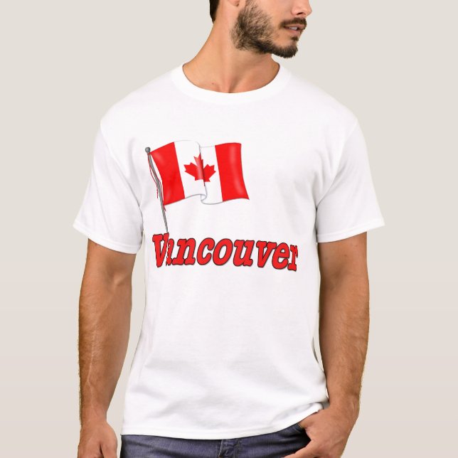 Kanada Flagga - Vancouver Tee (Framsida)