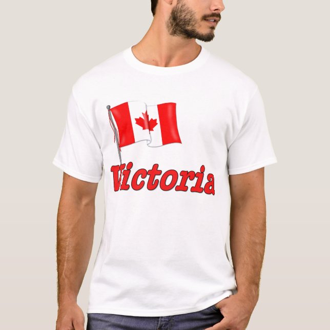 Kanada Flagga - Victoria T-shirt (Framsida)