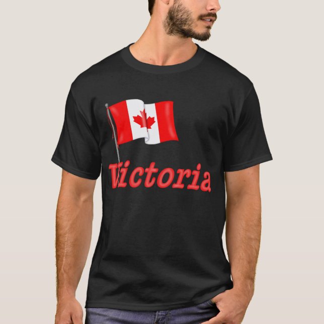 Kanada Flagga - Victoria Tee (Framsida)