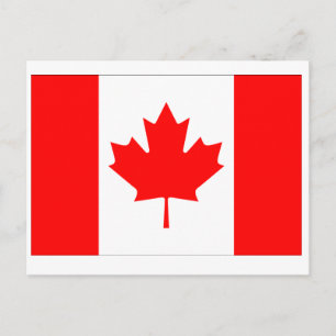 Kanada flagga vykort