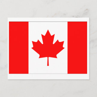 Kanada flagga vykort