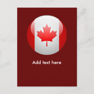 Kanada Flagga Vykort