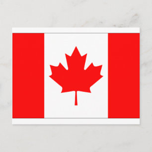 Kanada Flagga Vykort