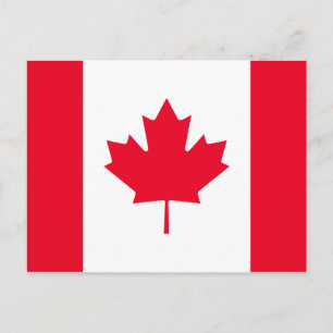 Kanada flagga vykort