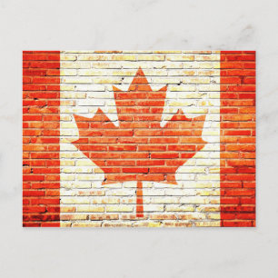 Kanada flagga vykort