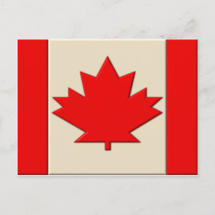 Kanada Flagga Vykort