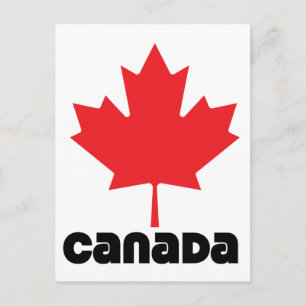 Kanada Flagga Vykort