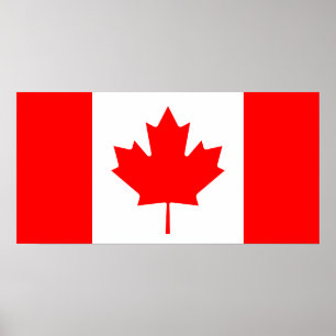 Kanada flaggaaffisch poster