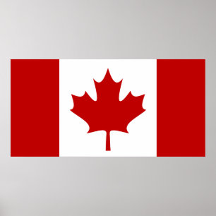Kanada flaggaaffisch poster