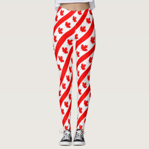 Kanada flaggalönnlöv leggings