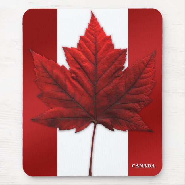 Kanada flaggaMousepad Kanada lönnlöv Mousepad Musmatta (Framsidan)
