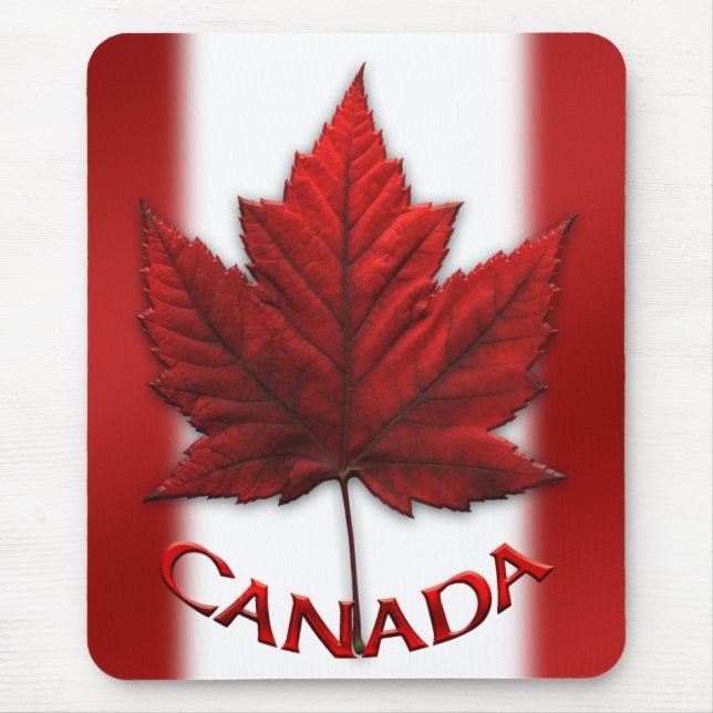 Kanada flaggaMousepad Kanada lönnlöv Mousepad Musmatta (Framsidan)