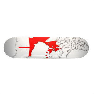 Kanada flaggaSkateboards Mini Skateboard Bräda 18,5 Cm