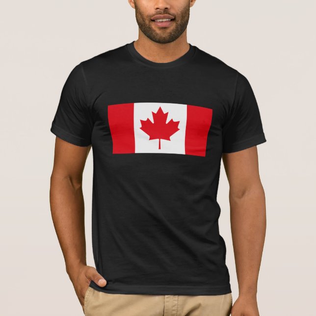 Kanada flaggaT-tröja Tee Shirt (Framsida)