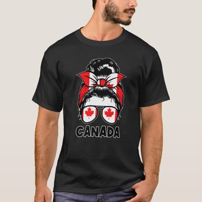 Kanada Flaggor Canadian 2 T Shirt (Framsida)