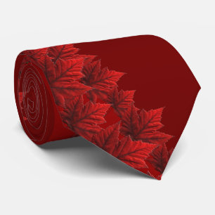 Kanada för lönnlöv för Kanada souvenirTie röda Slips