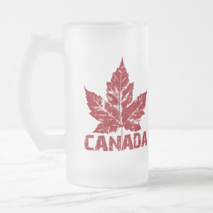 Kanada för öl för Kanada flaggasouvenir Glass mugg