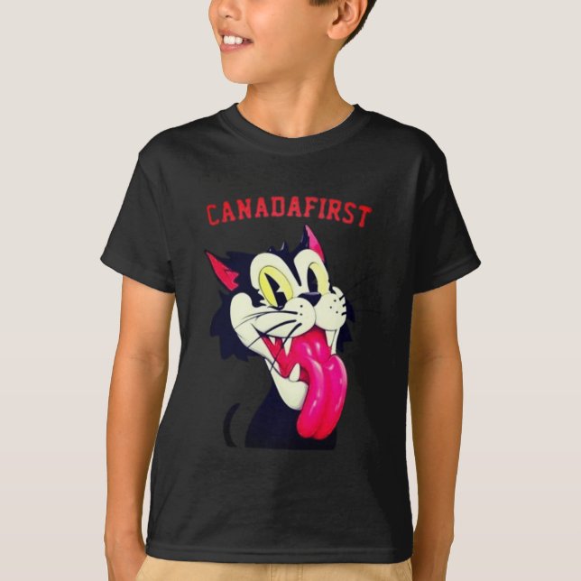 KANADA FÖRST KATT T SHIRT (Framsida)