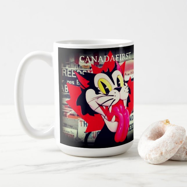 KANADA FÖRST UPPDRAG FRAMHÄVD FRIHET KAFFEMUGG (Med munk)