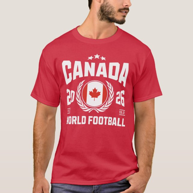 Kanada Fotboll 2026 T Shirt (Framsida)