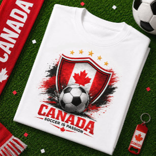 Kanada Fotboll Fan Kanadensisk Fotboll Världscup T Shirt
