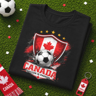 Kanada Fotboll Fan Kanadensisk Fotboll Världscup T Shirt