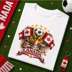 Kanada Fotboll Fan Kanadensisk Fotboll Världscup T Shirt