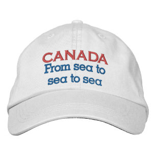 Kanada Från hav till hav till hav Embroiderat Hat Broderad Keps
