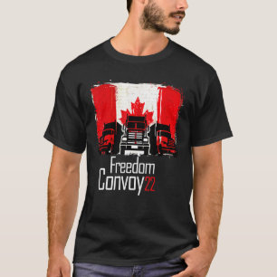 Kanada Freedom Convoy 2022 Flagge Der Kanadischen T Shirt