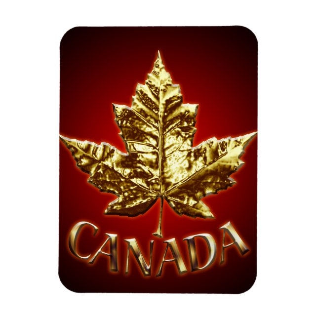 Kanada Fridge Magnet Guld Kanada Souvenir Magnet (Vertikal)