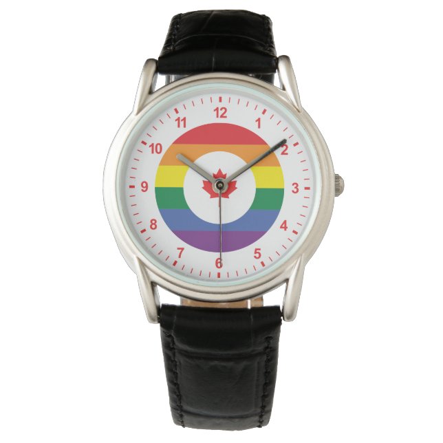 Kanada Gay pride Armbandsur (Framsida)
